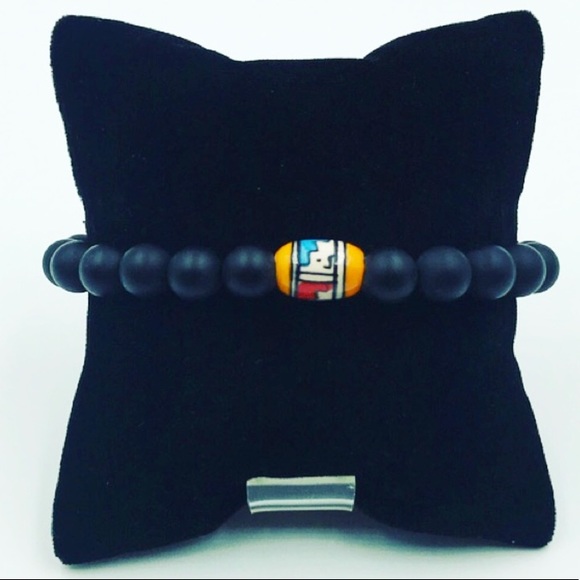 🔴SALE Men or women matte onyx & ceramic bracelet - Picture 7 of 11